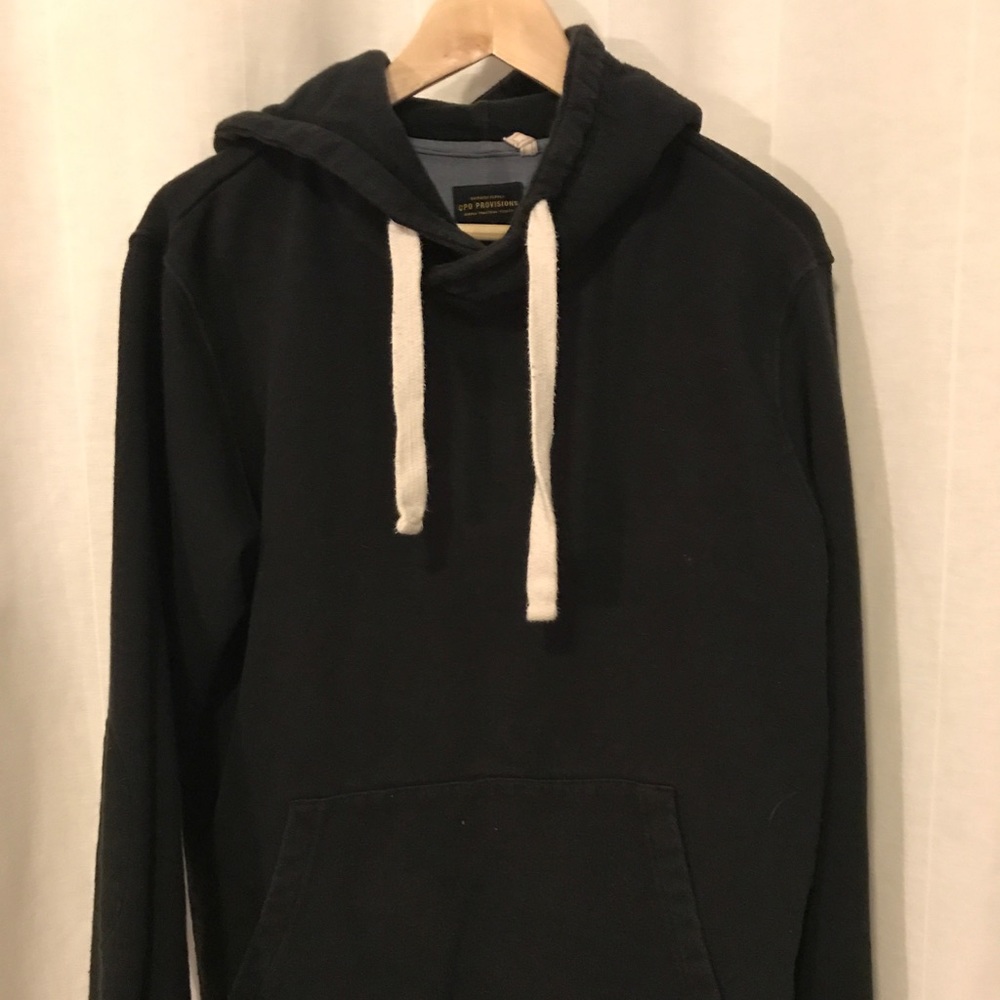 CPO Provisions Black Textured Pullover Hoodie