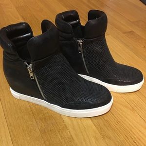 Worn once hidden wedge shoes
