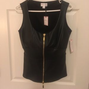 Black Leather Vest