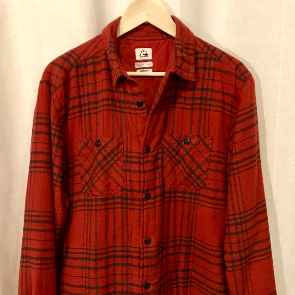 Quicksilver Lined Button Plaid Jacket - Modern Fit