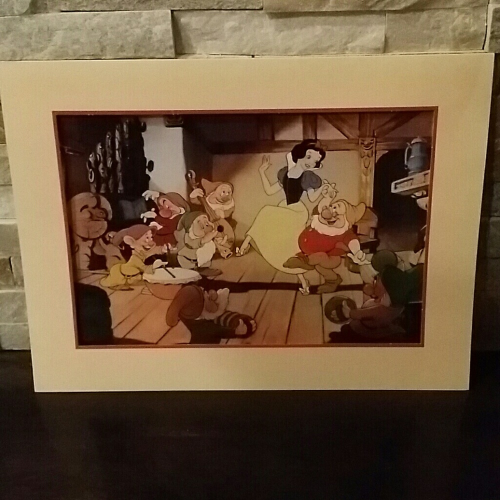 Snow white and the  seven dwarf Lithograph 1994