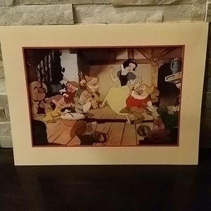 Snow white and the  seven dwarf Lithograph 1994