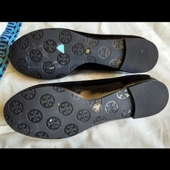HP 3x! 🎉 Tory Burch Patent Leather Reva Flats - Picture 4 of 5