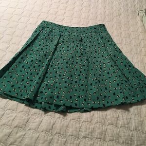 Skirt with quirky bird pattern