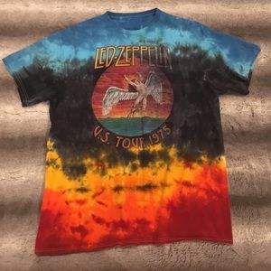 Led Zeppelin vintage wash tie dye shirt