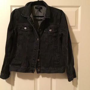 Black denim jacket good condition Black denim jacket good condition