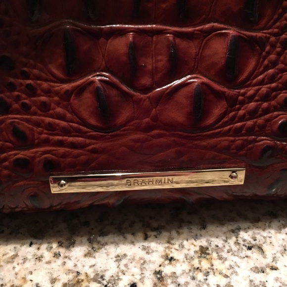 Brahmin Melbourne Marianna tote pecan croc FIRM - Picture 3 of 7