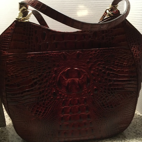 Brahmin Melbourne Marianna tote pecan croc FIRM - Picture 4 of 7