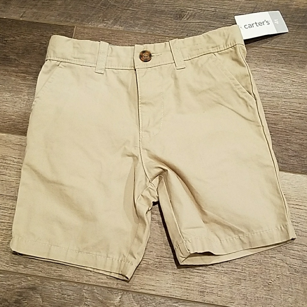 NWT Boys Carters Khaki Shorts