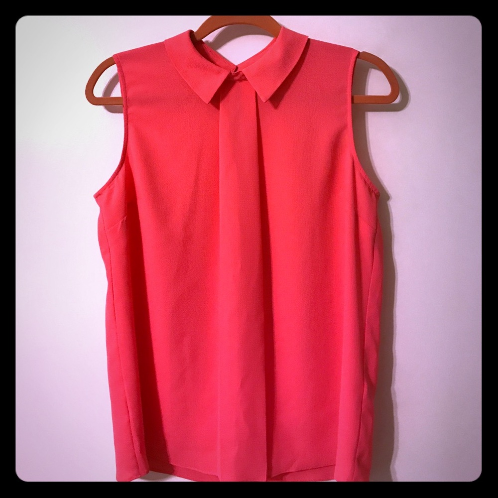 CeCe by Cynthia Steffe Pink Collar Top