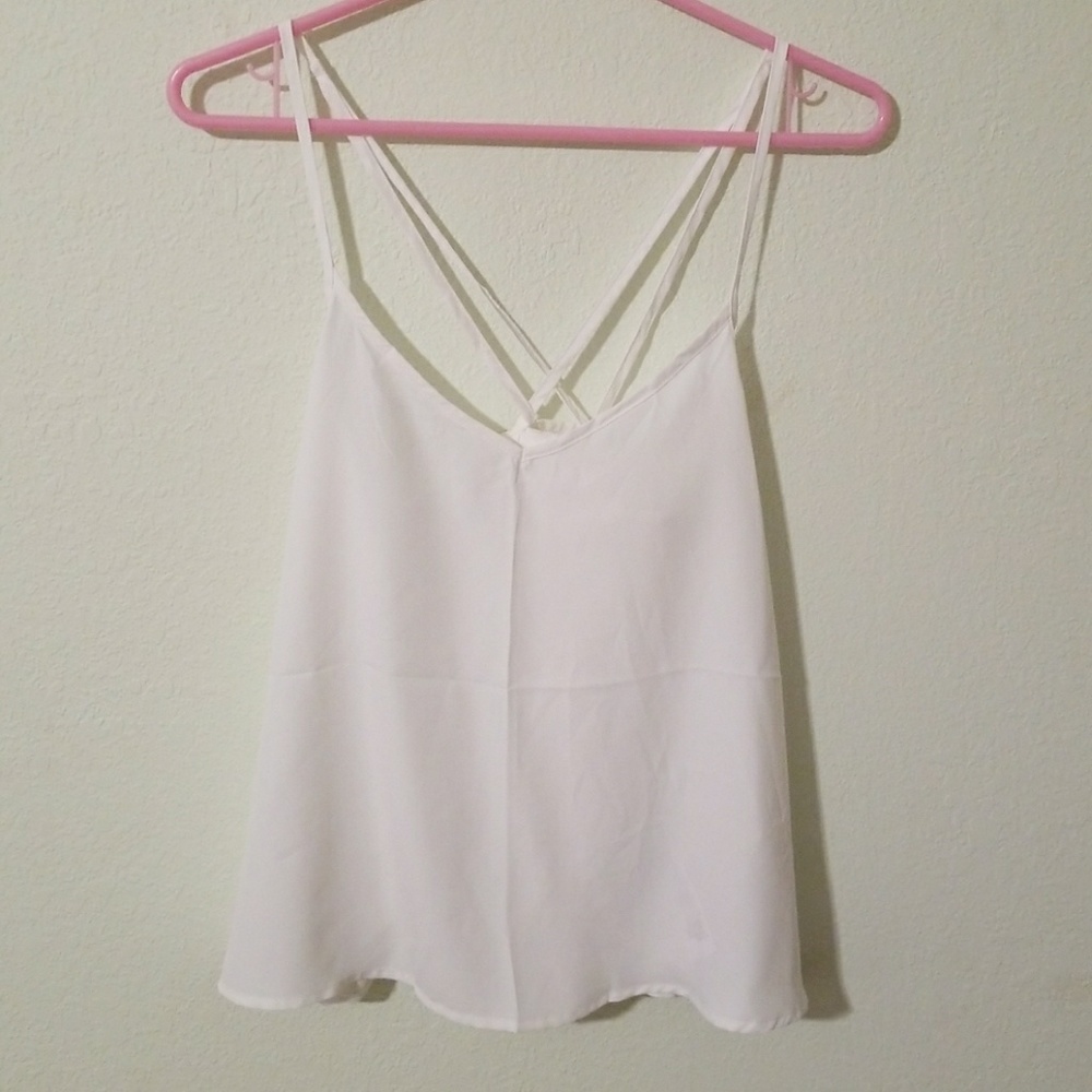 White Hollister Tank
