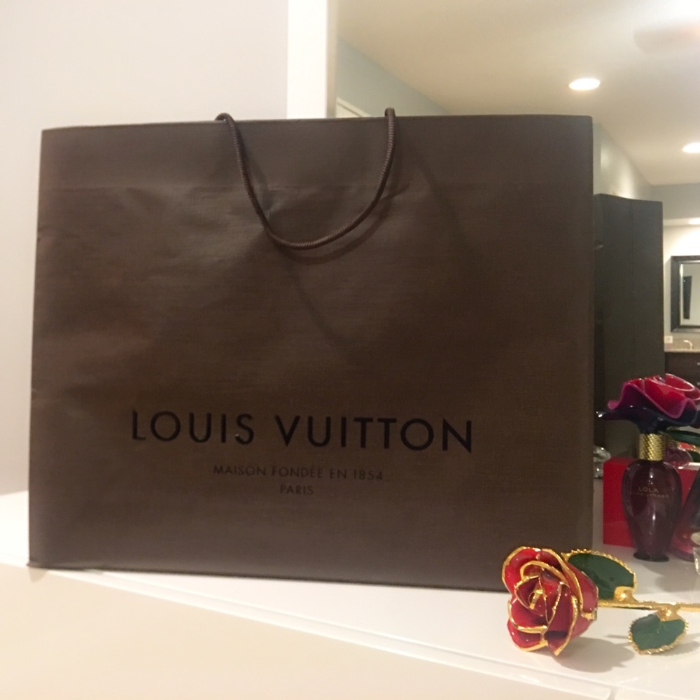 Louis Vuitton large shopping bag with handles