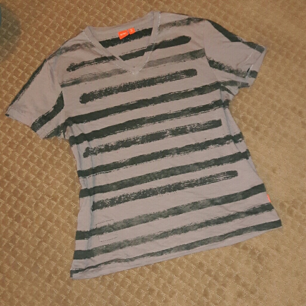 Boss Orange XL Taupe and Black Shirt - Picture 3 of 6