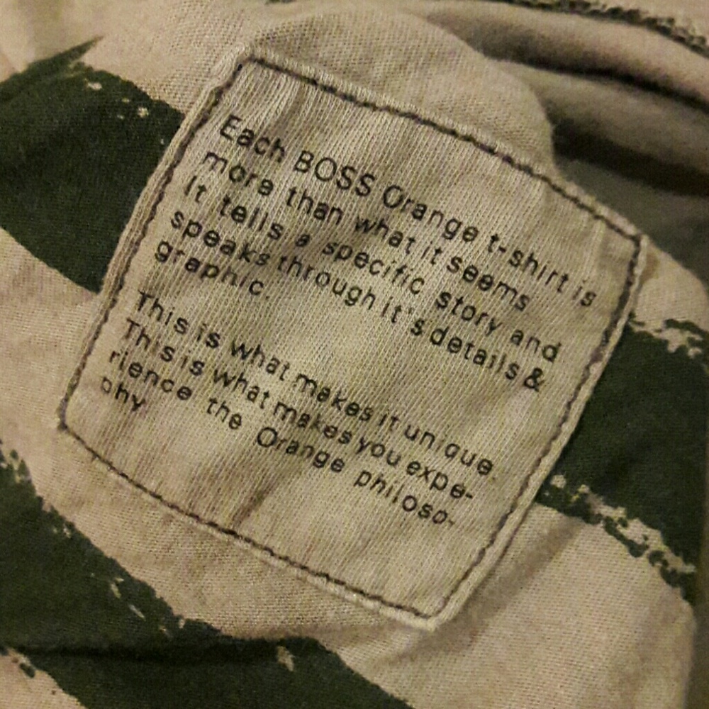 Boss Orange XL Taupe and Black Shirt - Picture 5 of 6