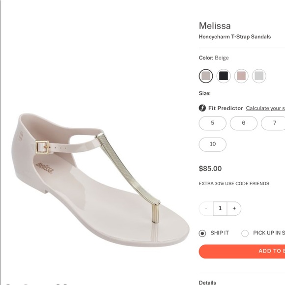 Melissa Honeycharm t strap sandals - Picture 6 of 6