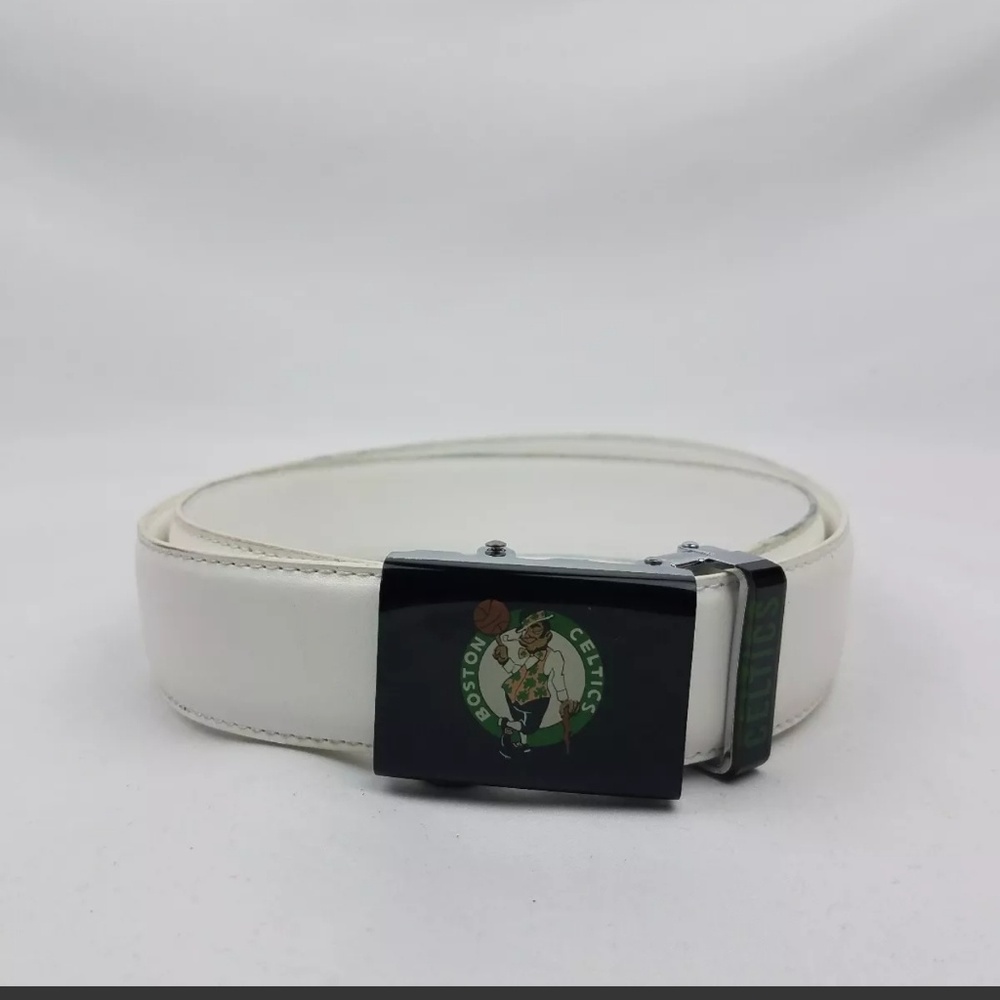 BOSTON CELTIC Mens NBA White adjustable belt Sz36