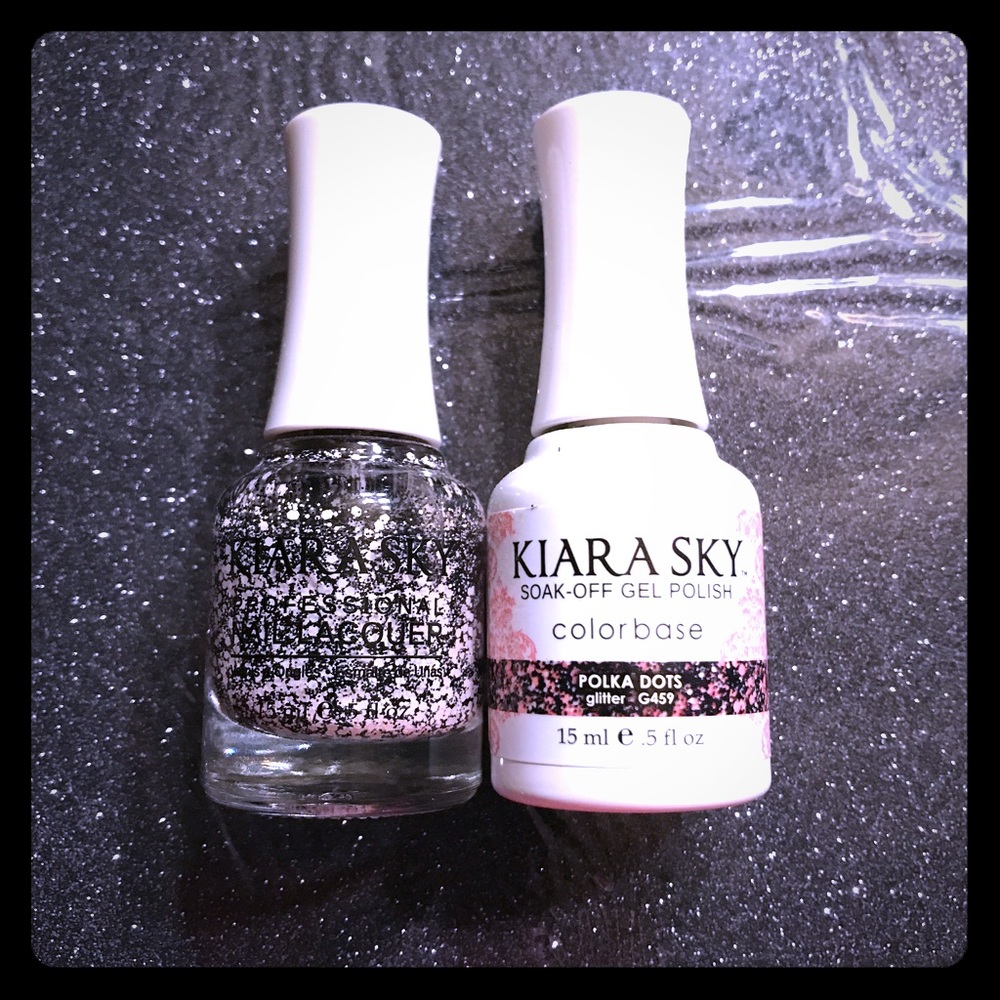 Kiara sky gel polish with matching lacquer set