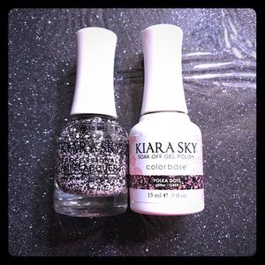 Kiara sky gel polish with matching lacquer set