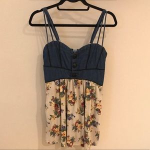Floral/Jean Sun Dress