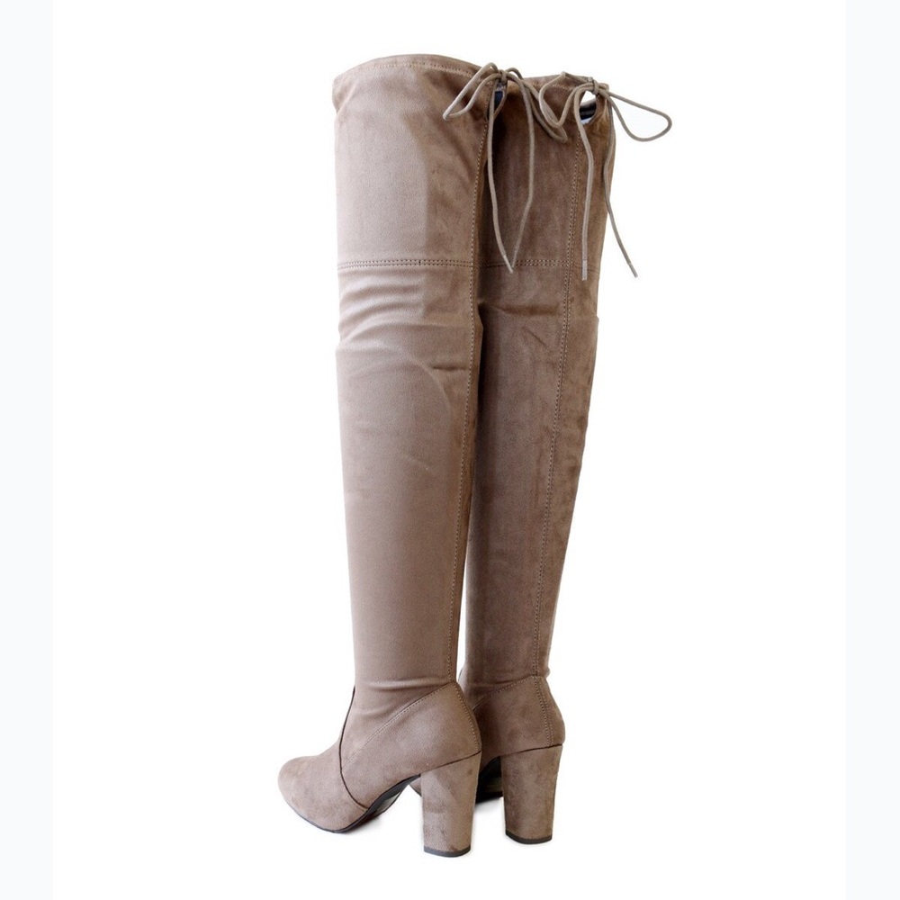 snivy smoke taupe over the knee boots - Picture 3 of 6