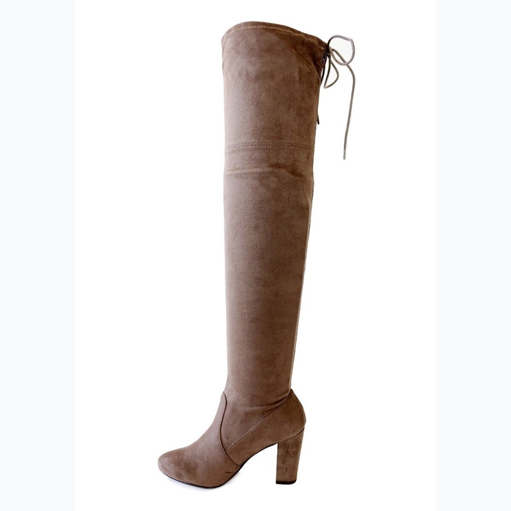 snivy smoke taupe over the knee boots - Picture 4 of 6