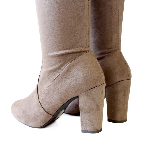snivy smoke taupe over the knee boots - Picture 5 of 6