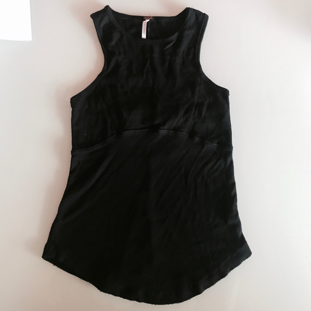 Black free people ribbed tank!!