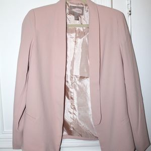 Forever 21 Contemporary Blush Pink Blazer Forever 21 Contemporary Blush Pink Blazer