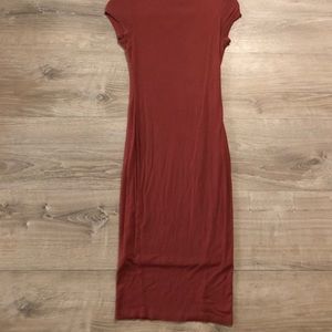 Cotton midi bodycon dress