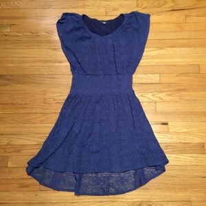 Anthropologie Leifnotes blue lace dress - Small Anthropologie Leifnotes blue lace dress - Small