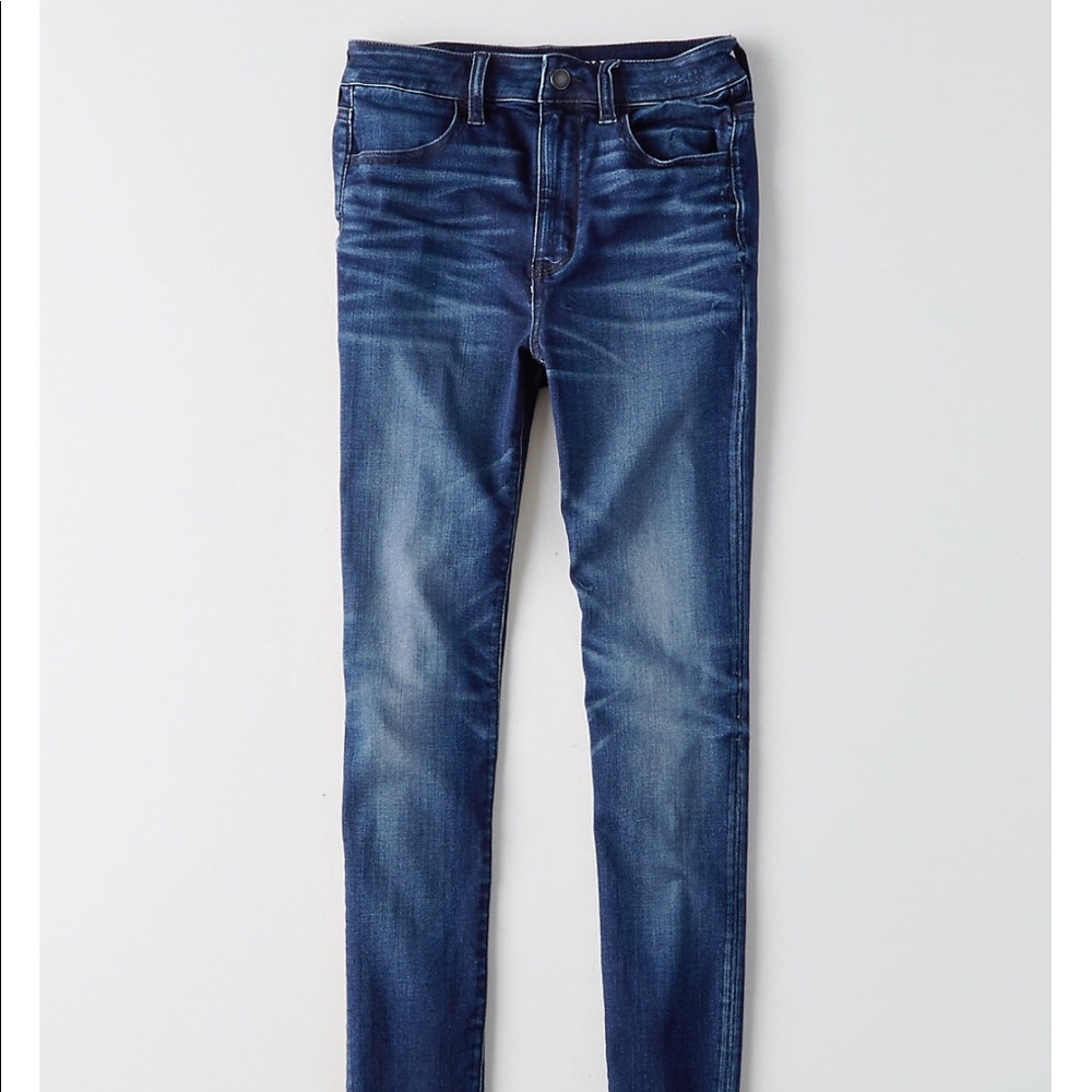 High waisted skinny jeans