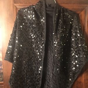 Black sequin Shaw Black sequin Shaw