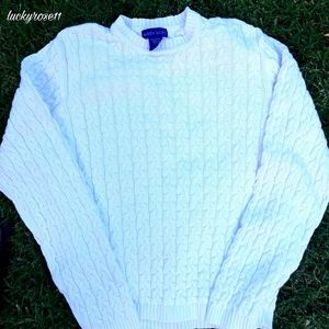 Pure white Karen Scott Sweater, ✂️distress me!