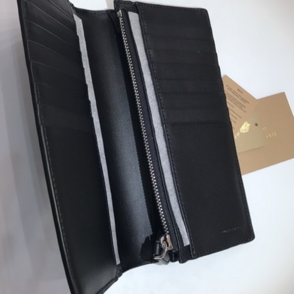 London Check and Leather Continental Wallet - Picture 4 of 5