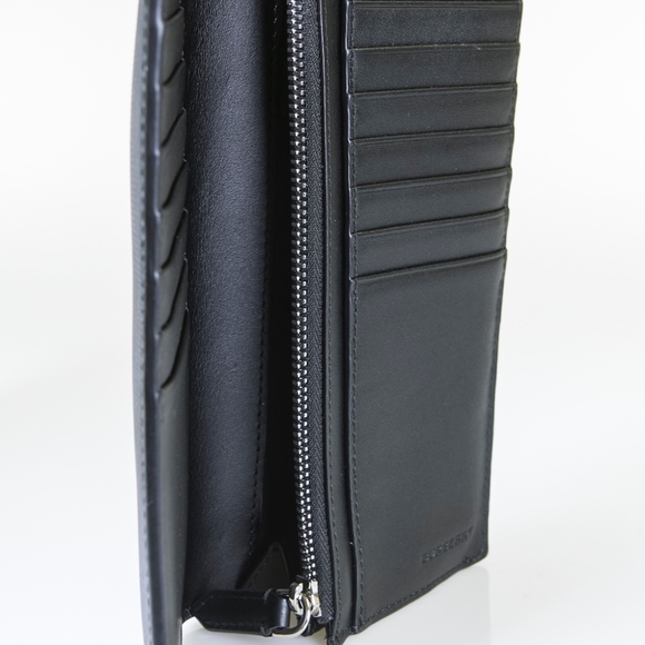 London Check and Leather Continental Wallet - Picture 5 of 5