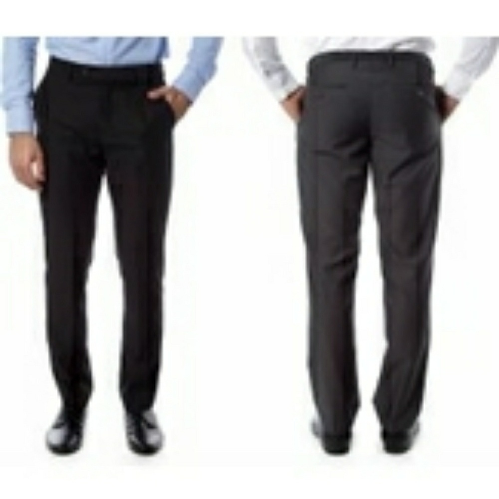 Eddie Domani Tailored Fit Straight Gray Pant NWT