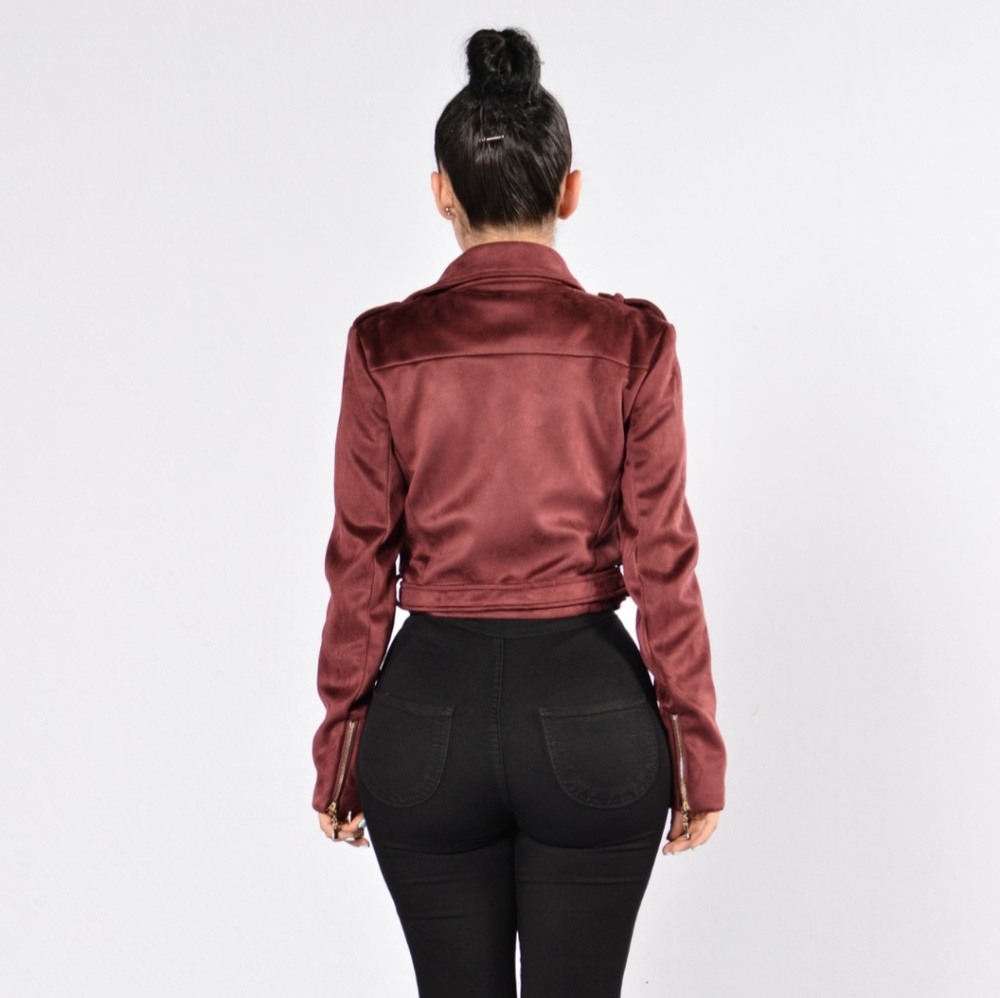 Suede crop jacket - Picture 3 of 3