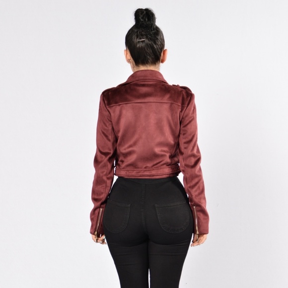 Suede crop jacket - Picture 3 of 3