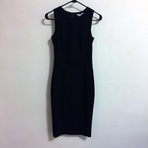 H&M Black Sheath Pencil Work Dress Size 2