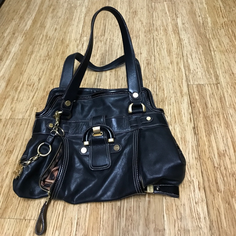 B Makowski Black Leather Bag 💼