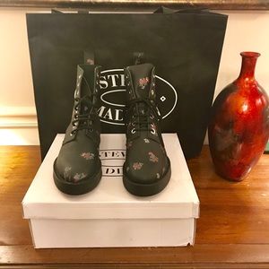Steve Madden Envious Floral Combat Boot, NIB