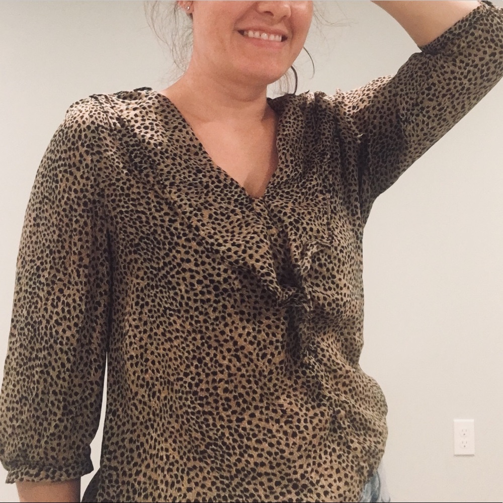 Large Zara 3/4 sleeve Blouse