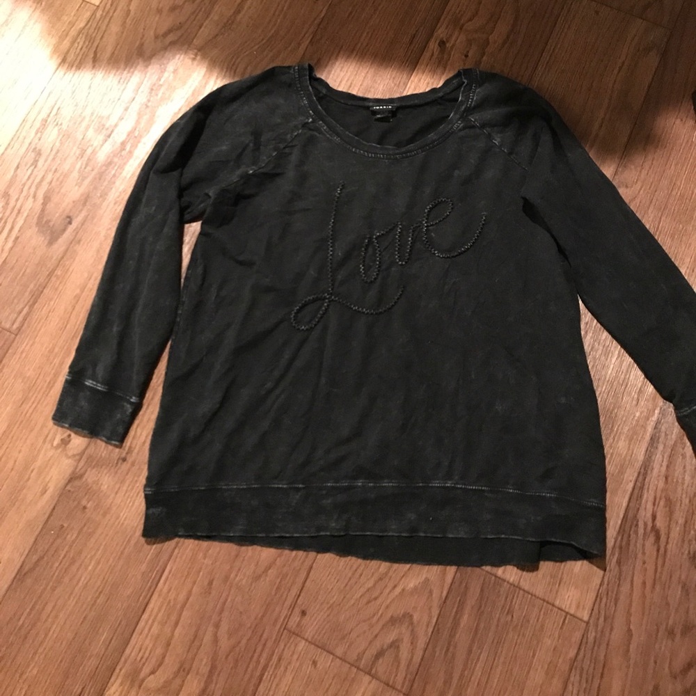 Torrid light weight distressed sweater size 1