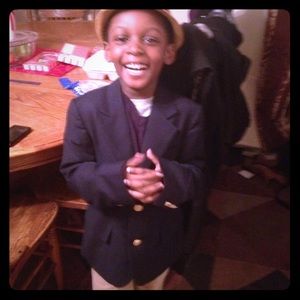 Children place navy blazer with gold buttons Sz. 7