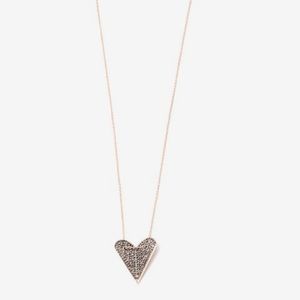 Rebecca Minkoff Folded Heart Pendant Necklace Rebecca Minkoff Folded Heart Pendant Necklace