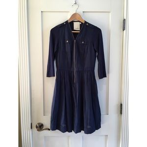 Parameter Anthropologie Army Blue Dress Parameter Anthropologie Army Blue Dress
