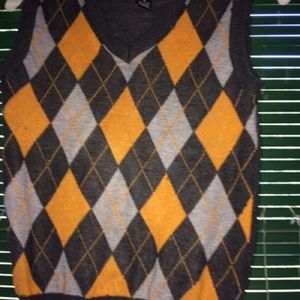 Sahara club orange and grey sweater vest sz. 5