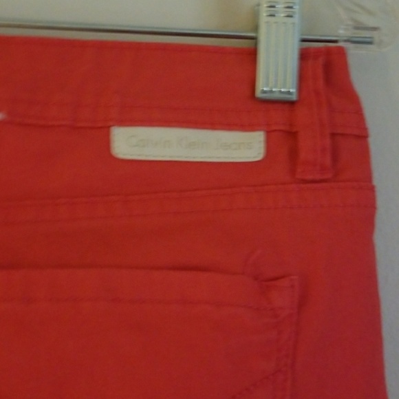 CALVIN KLEIN HOT PINK skinny  PANTS - Picture 2 of 5
