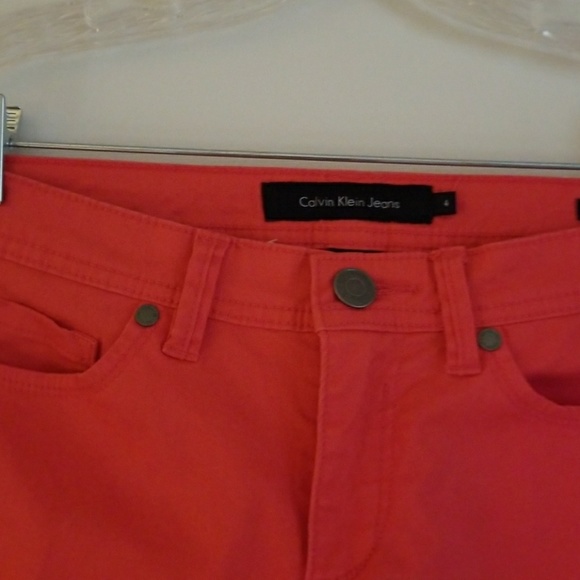 CALVIN KLEIN HOT PINK skinny  PANTS - Picture 4 of 5