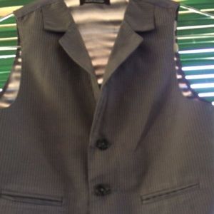 Grey pinstripes vest size 5